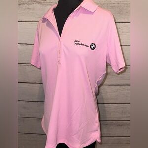 BMW Nike DRI-FIT Tour Performance Golf Shirt  Size Large  Golf Pickleball Tennis